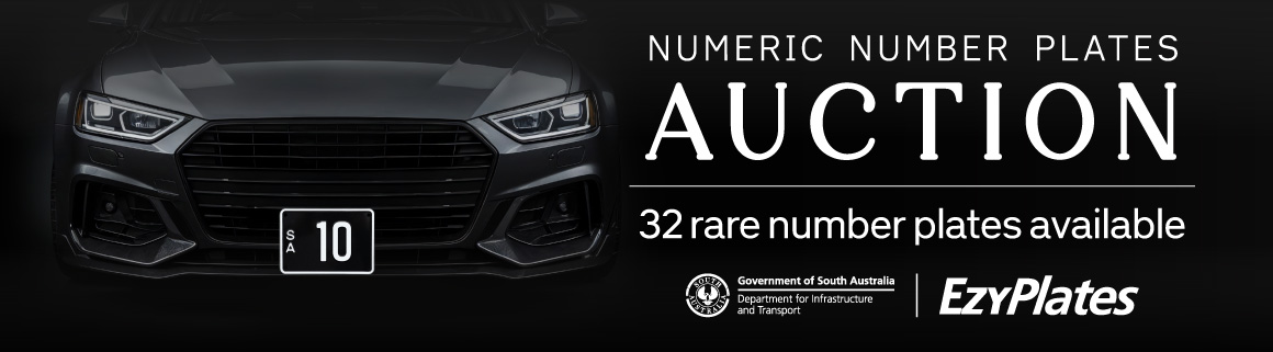 Numeric number plates auction - 32 rate number plates available